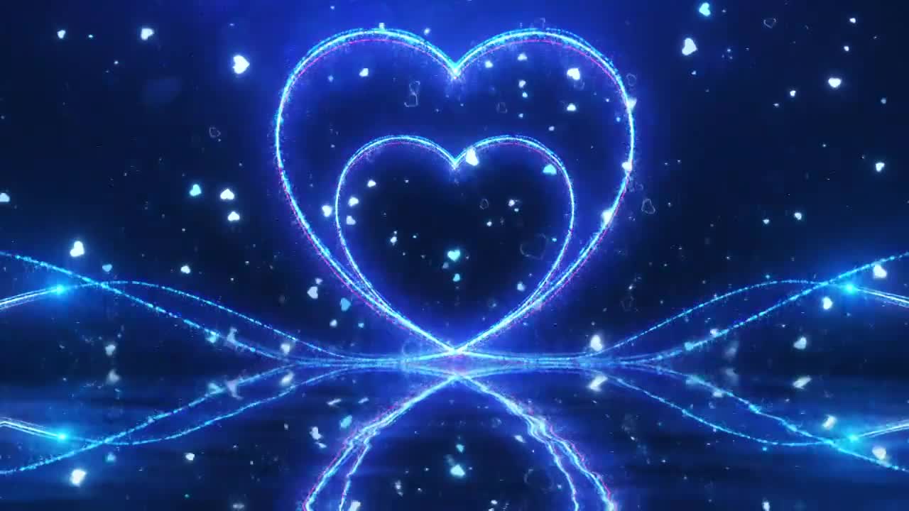【4K】浪漫爱心背景视频素材