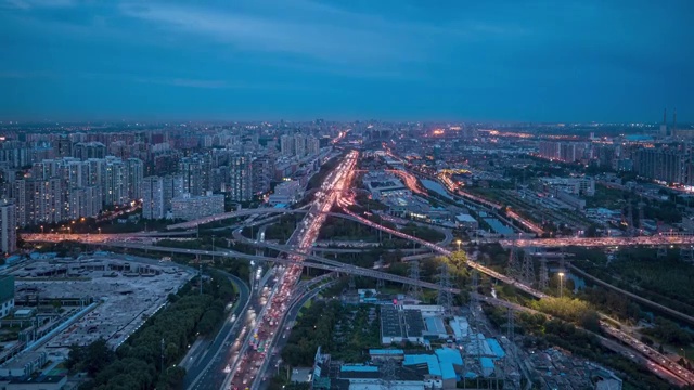 北京四惠桥延时视频素材