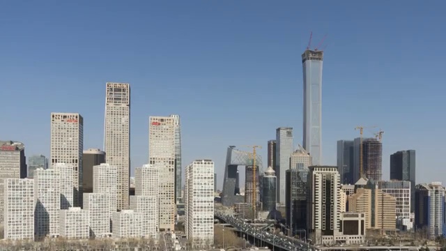 北京CBD中国尊建设超长延时摄影视频素材