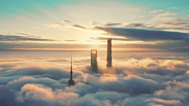 上海平流云視頻素材