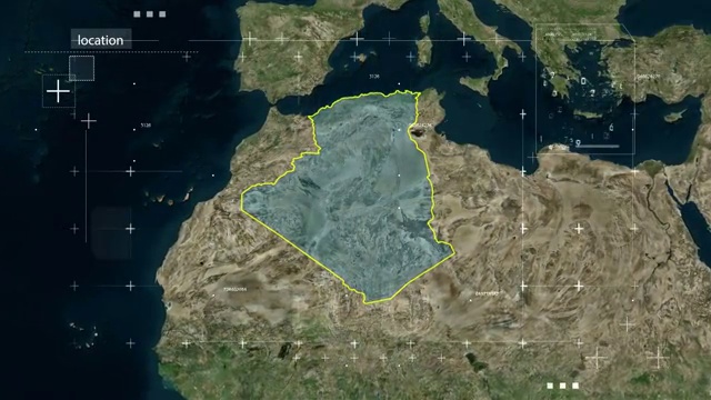 宇宙地球俯冲定位阿尔及利亚视频下载