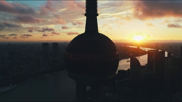 航拍上海黎明視頻素材