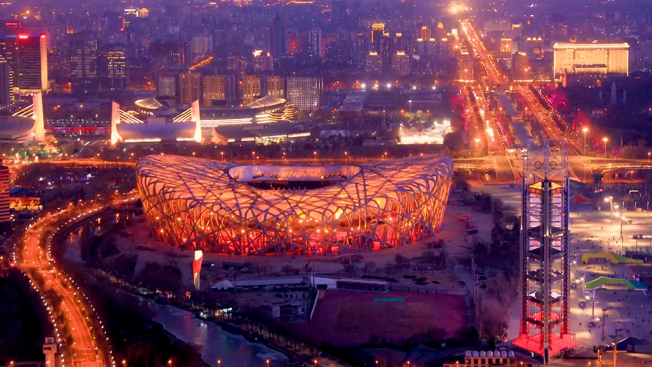 4K拍摄北京夜景风光视频下载