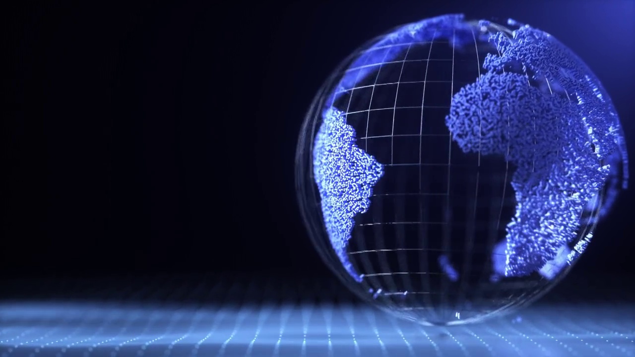 科技地球，三维动画视频购买