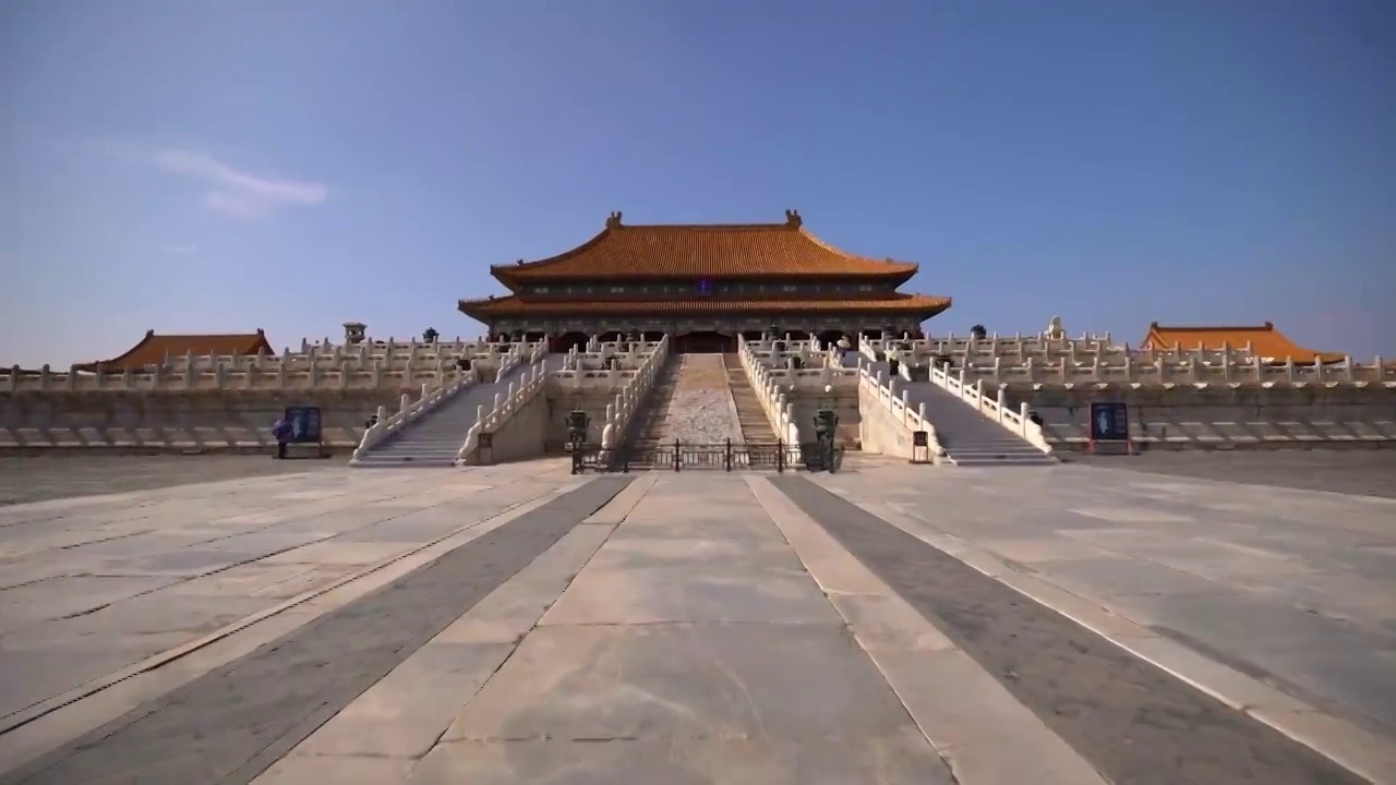 北京故宫博物院场景实拍视频素材