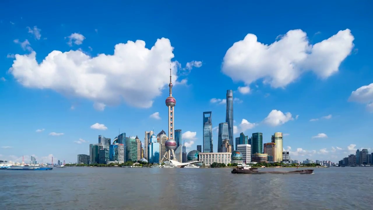 上海城市風光延時視頻視頻素材