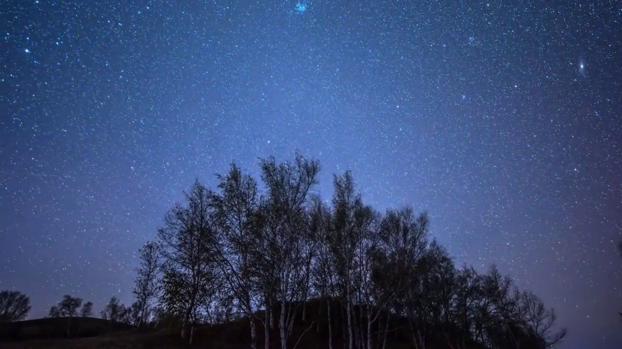 内蒙古赤峰乌兰布统星空视频下载