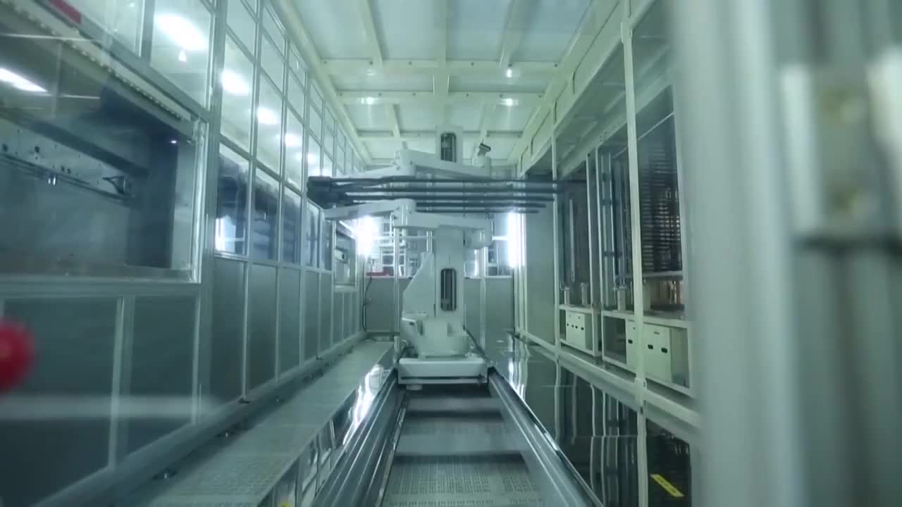 中国自动化高科技生产线机械臂特写合集视频素材