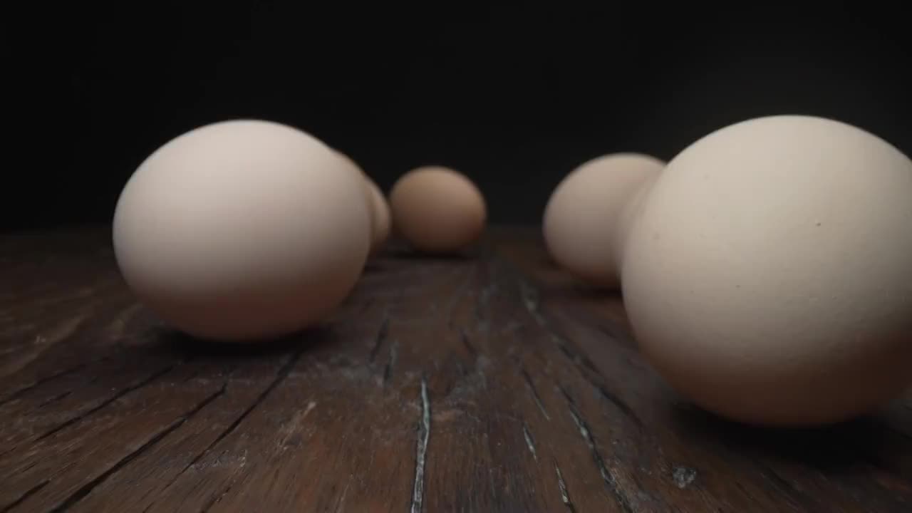 鸡蛋，微距，特写，无人，水平画幅视频下载
