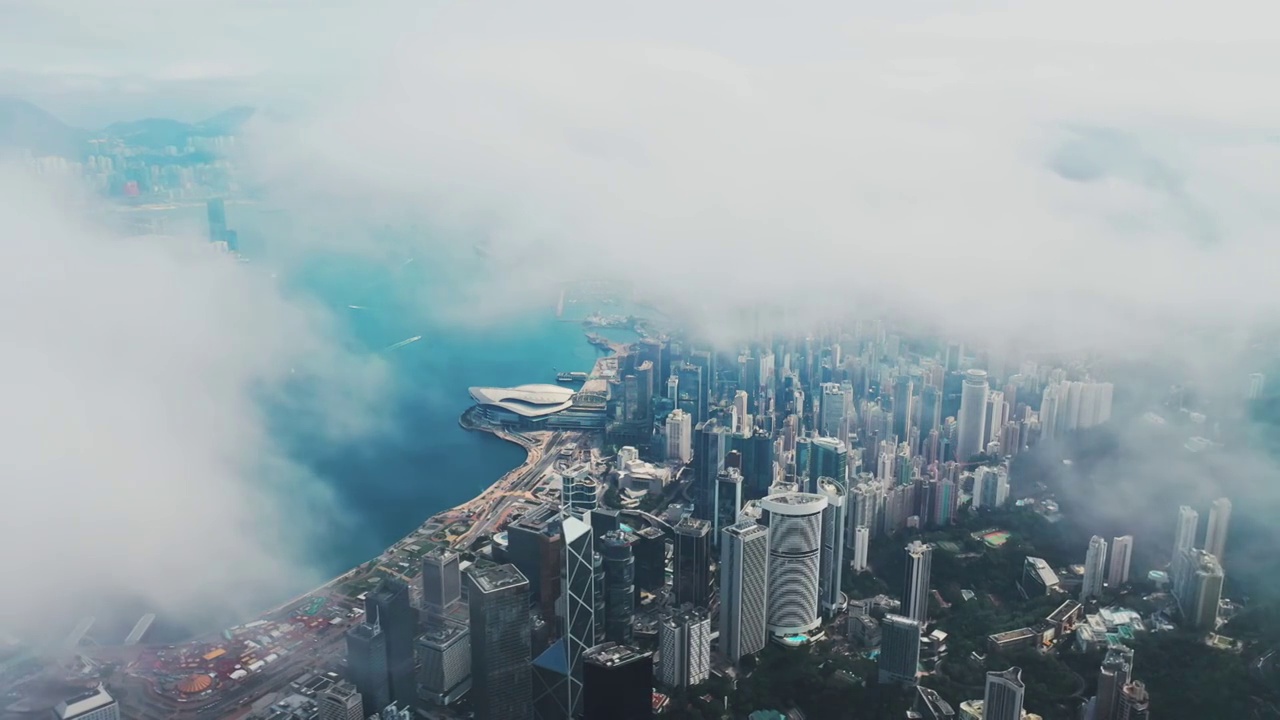 航拍香港視頻素材