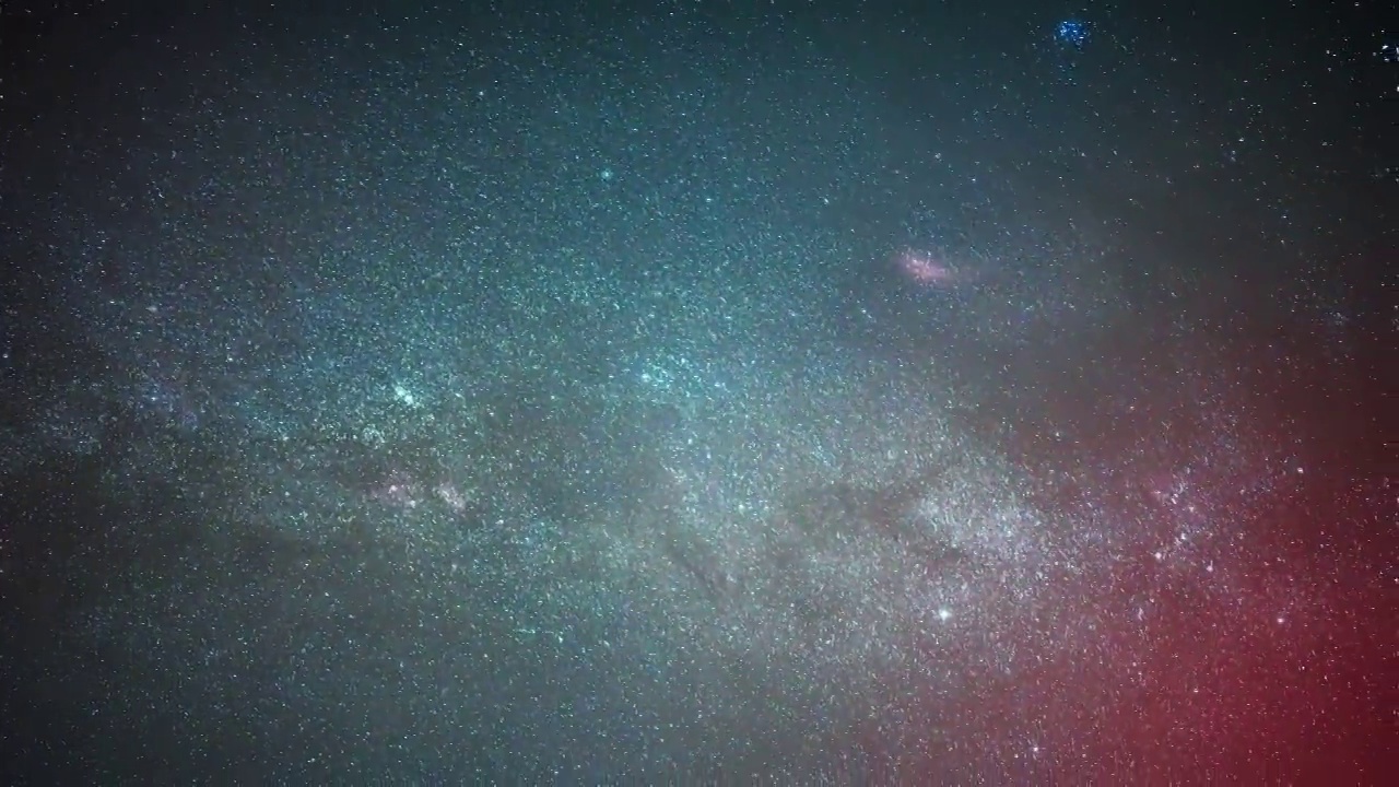 冬季银河星空延时视频素材