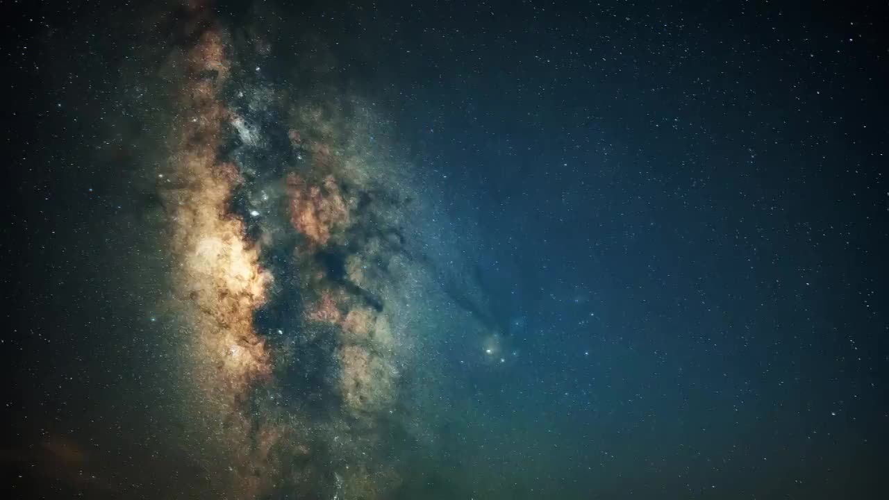 星空银河天文改机素材视频素材