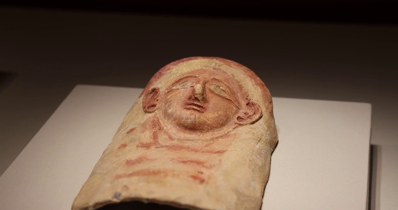 黎巴嫩文物局：彩绘陶头像 (青铜时代 公元前 2500)视频下载