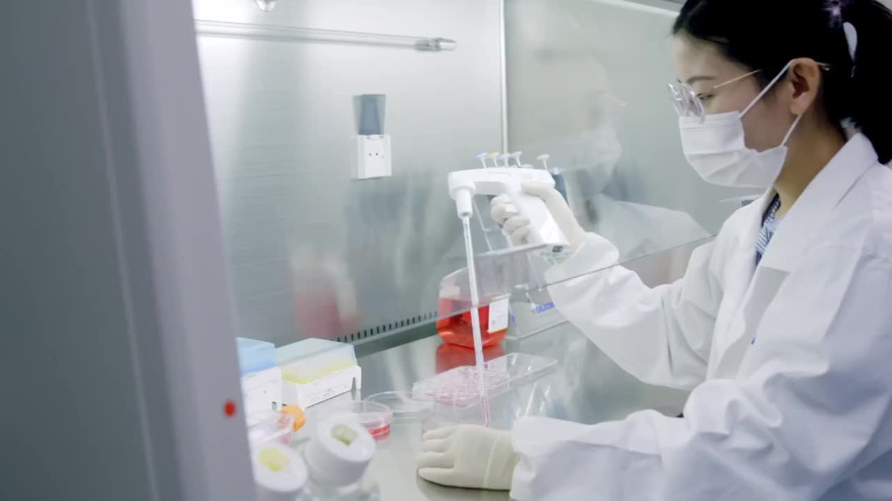化驗室 生物 細胞 培養 實驗視頻素材