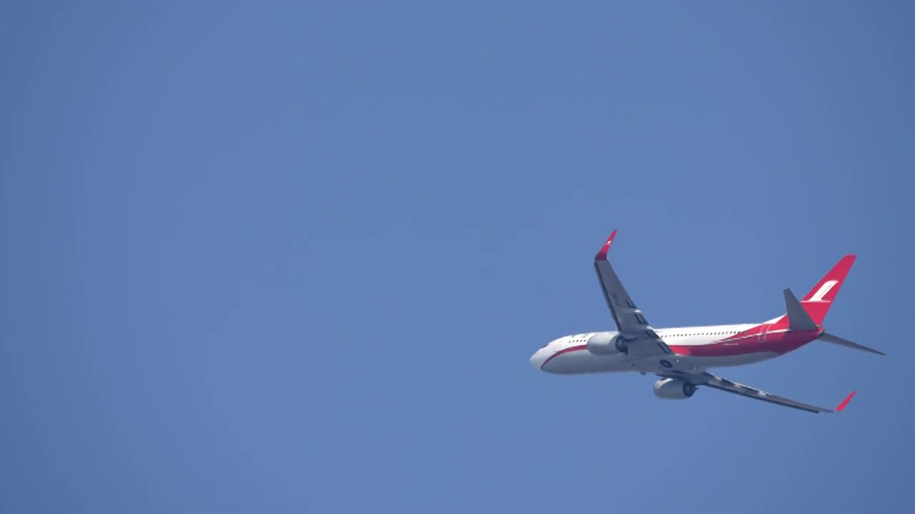 正在起飞的民航客机4k视频视频素材