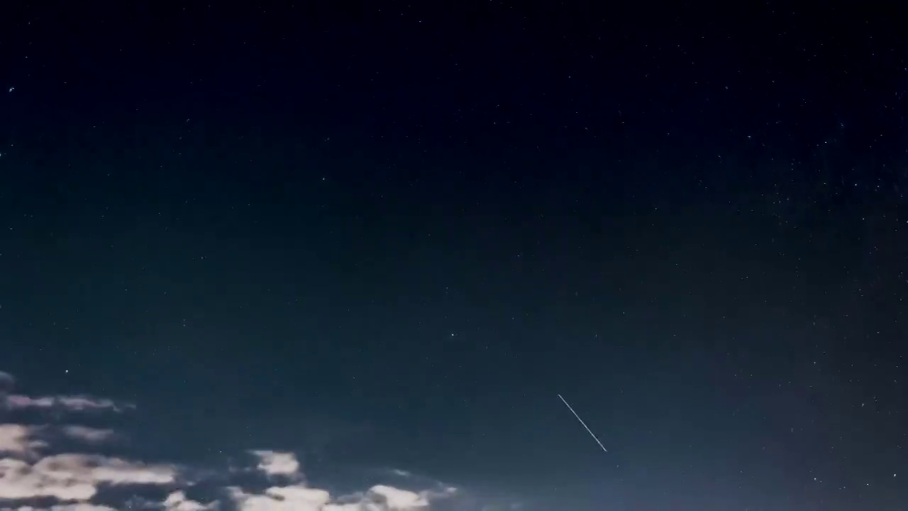 夏季夜晚北极星星空延时摄影视频素材