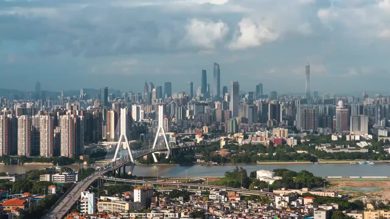 廣州藍天白云延時攝影視頻素材