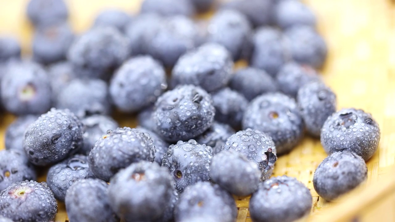 健康果蔬：蓝莓果视频素材