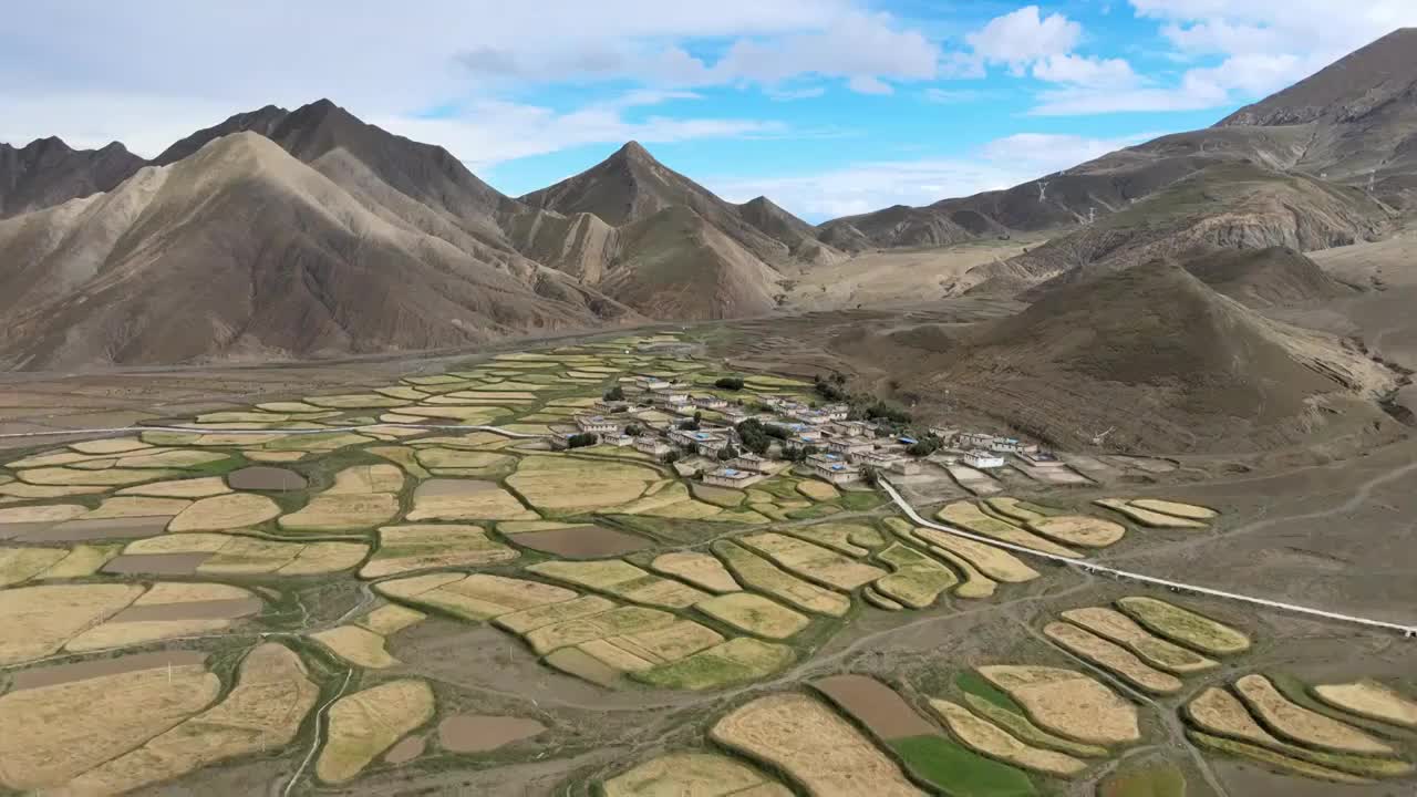 西藏G219日喀则地区航拍视频下载