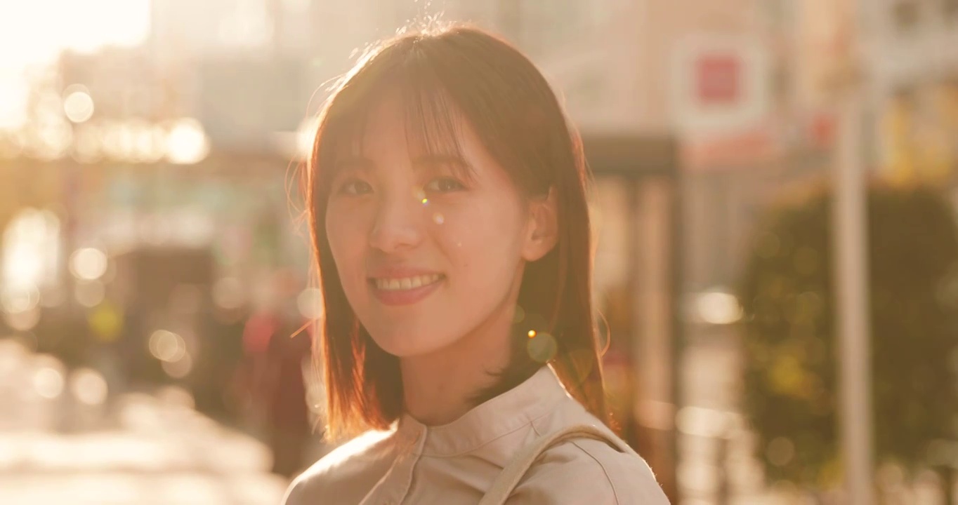 東京市中心的日本女子肖像視頻購買