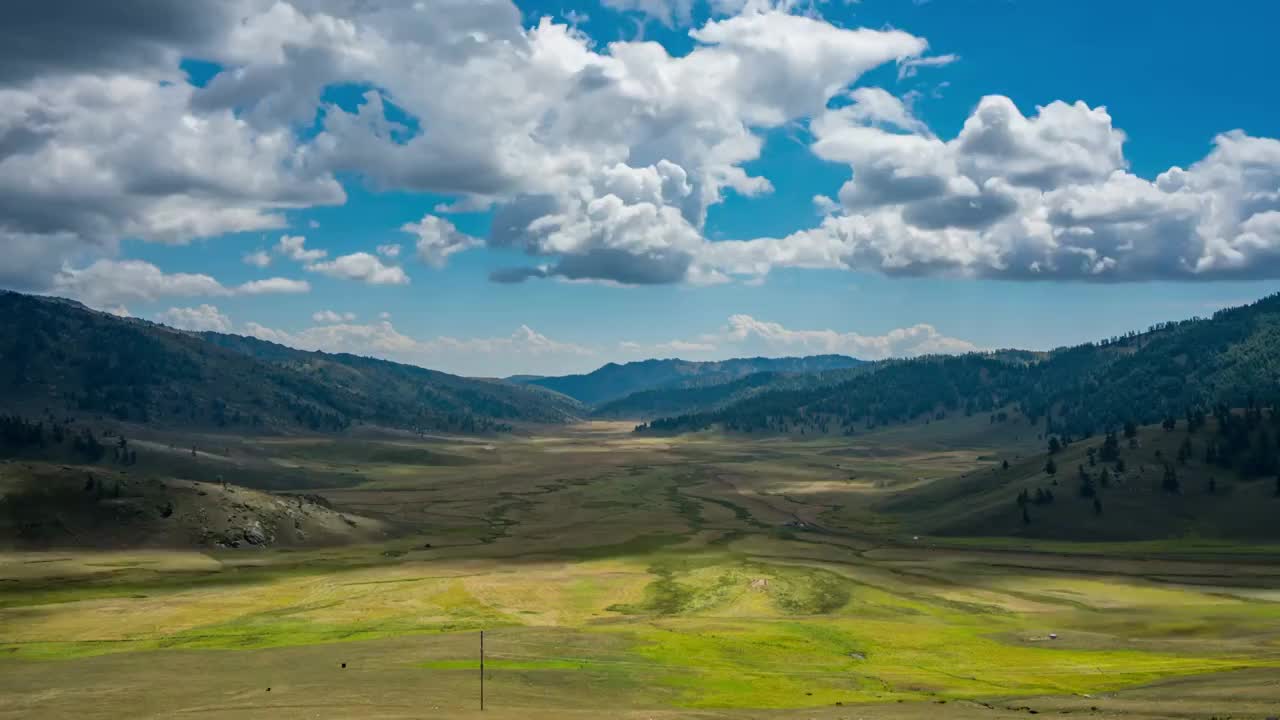 北疆阿貢蓋提空中草原視頻素材