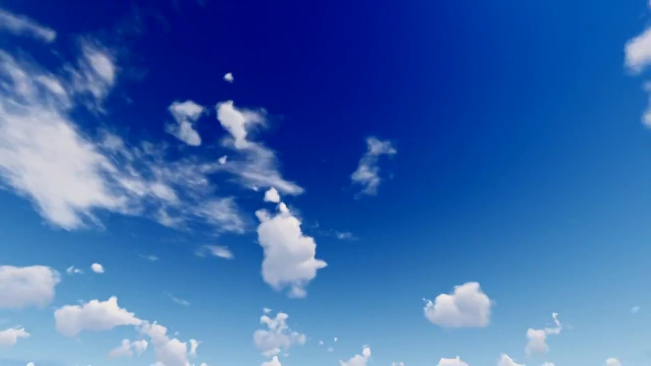 4k 晴朗天空云彩飘过延时摄影视频素材
