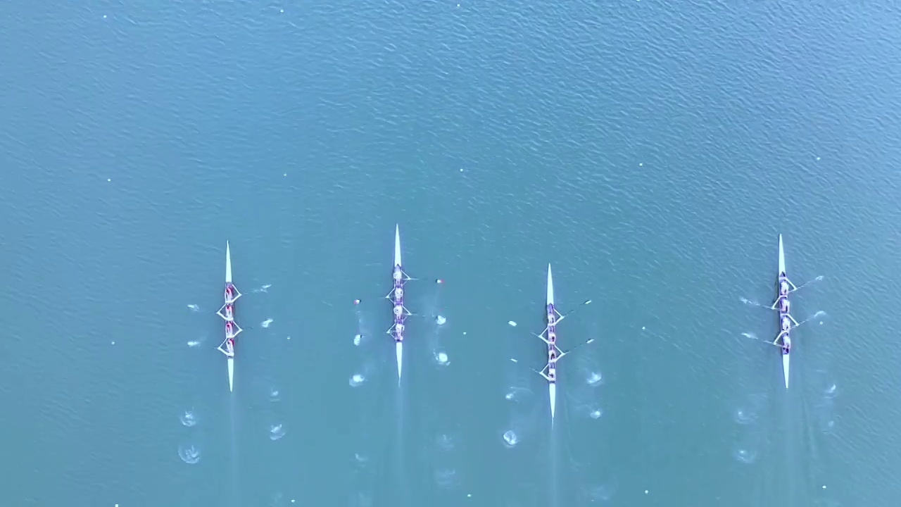 皮划艇比赛视频素材