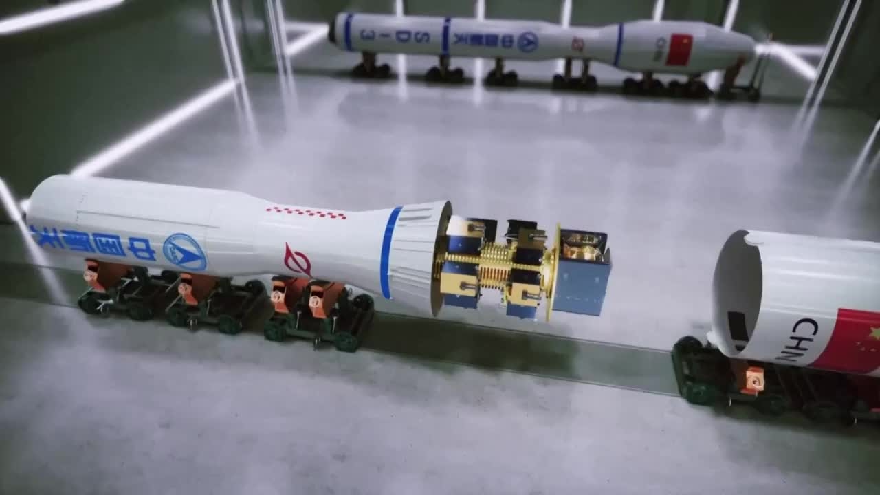 中国火箭神舟建造工厂从组装运输发射三维图形CG动画（选编）视频下载