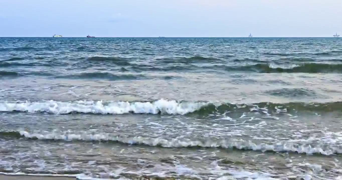 中国海南三亚美丽的海洋风光视频素材