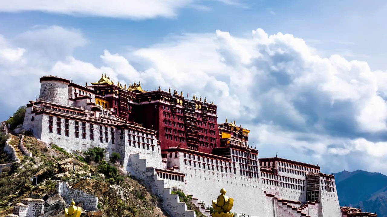 西藏拉萨布达拉宫延时视频购买
