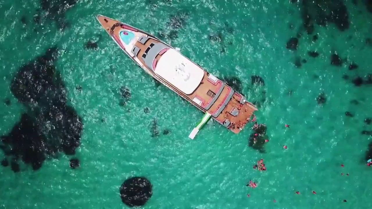 航拍泰國普吉島海島風光視頻素材