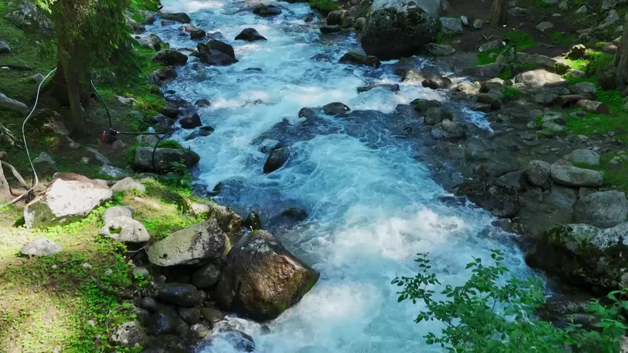 山间溪流河流视频购买
