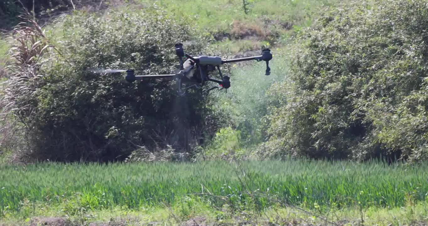 大疆植保机洒农药 现代农业科技视频下载