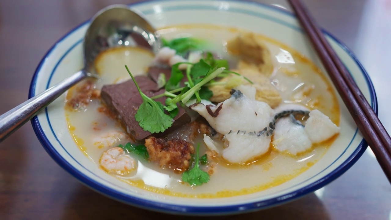 泉州美食海鲜面视频素材