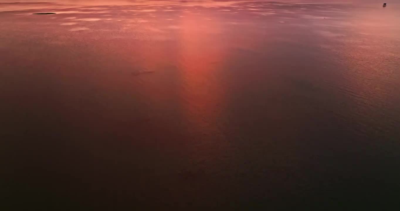 日落美丽的海岸线视频下载