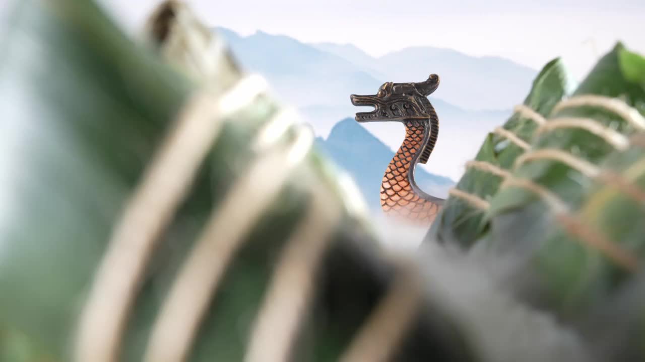 龙舟粽子视频素材