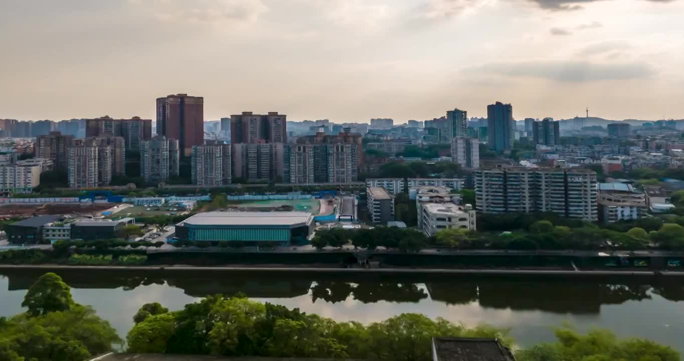 四川自贡城市建设风貌视频素材