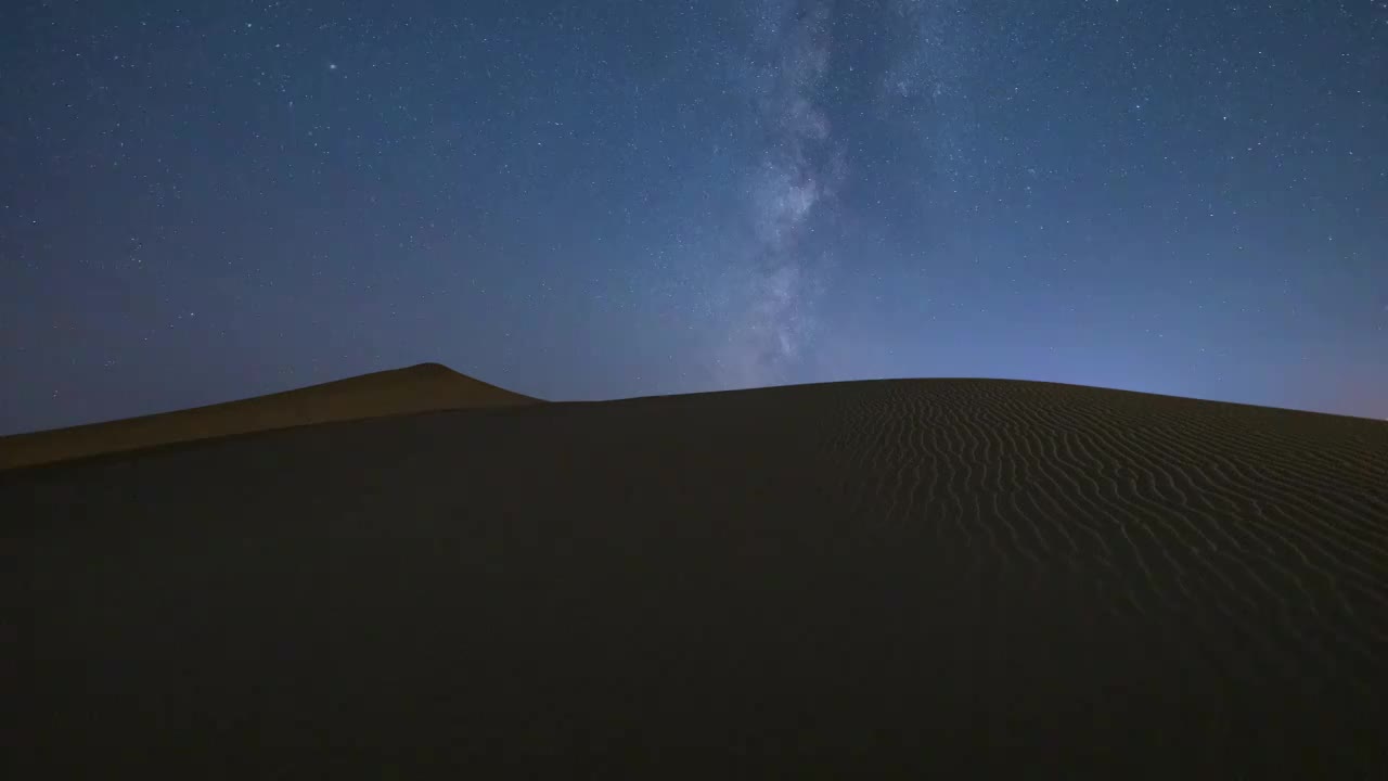 沙漠草原银河星空视频素材