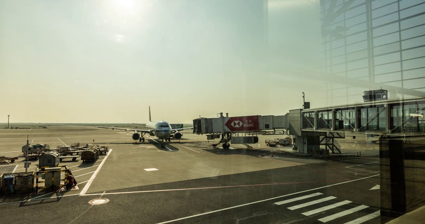 浦东国际机场 停机坪视频下载