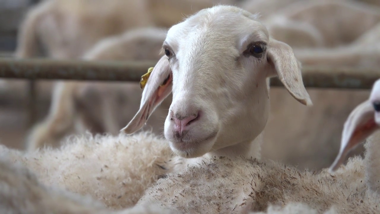 规模化养殖绵羊视频下载