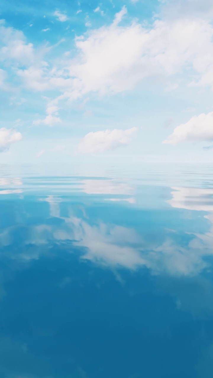 蓝色水面波纹背景3D渲染视频下载