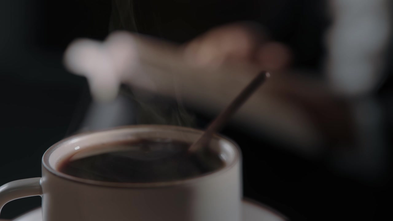 商务人士喝咖啡品咖啡（合集）视频素材