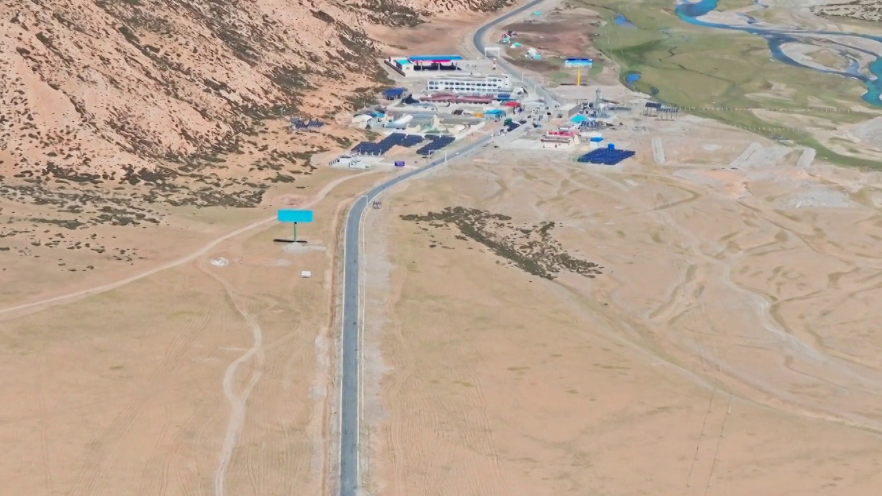 航拍西藏进入阿里公路风光视频下载