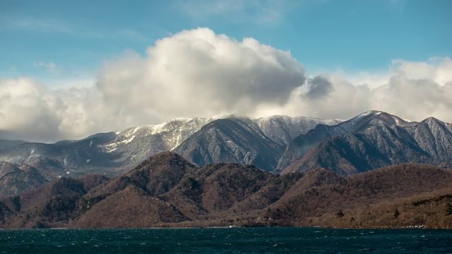 Lake Chuzenjiko in Nikko, Tochigi Prefecture, Japan視頻素材