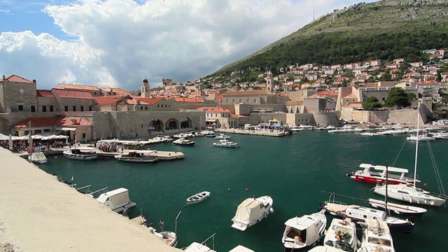 Walled City, Dubrovnik, Croatia視頻素材