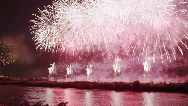 Nagareyama Fireworks Festival視頻素材