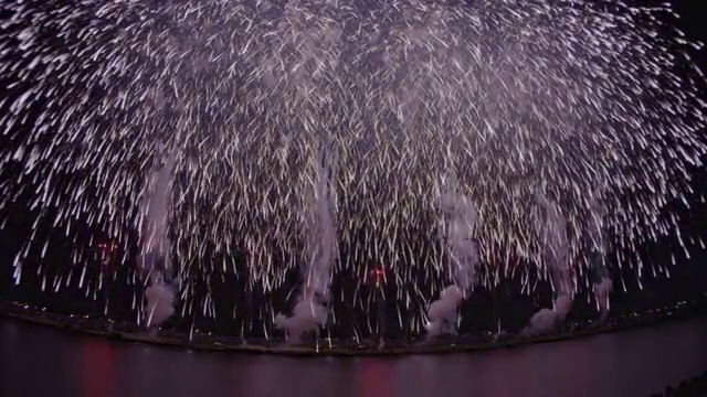 Edogawa Fireworks Festival in 2013視頻素材