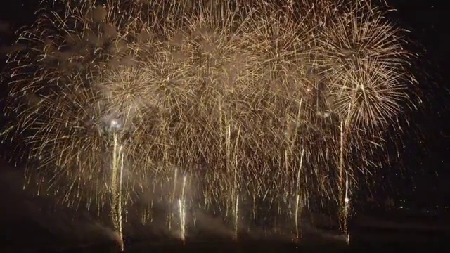 Azumino Fireworks Festival in 2013視頻素材