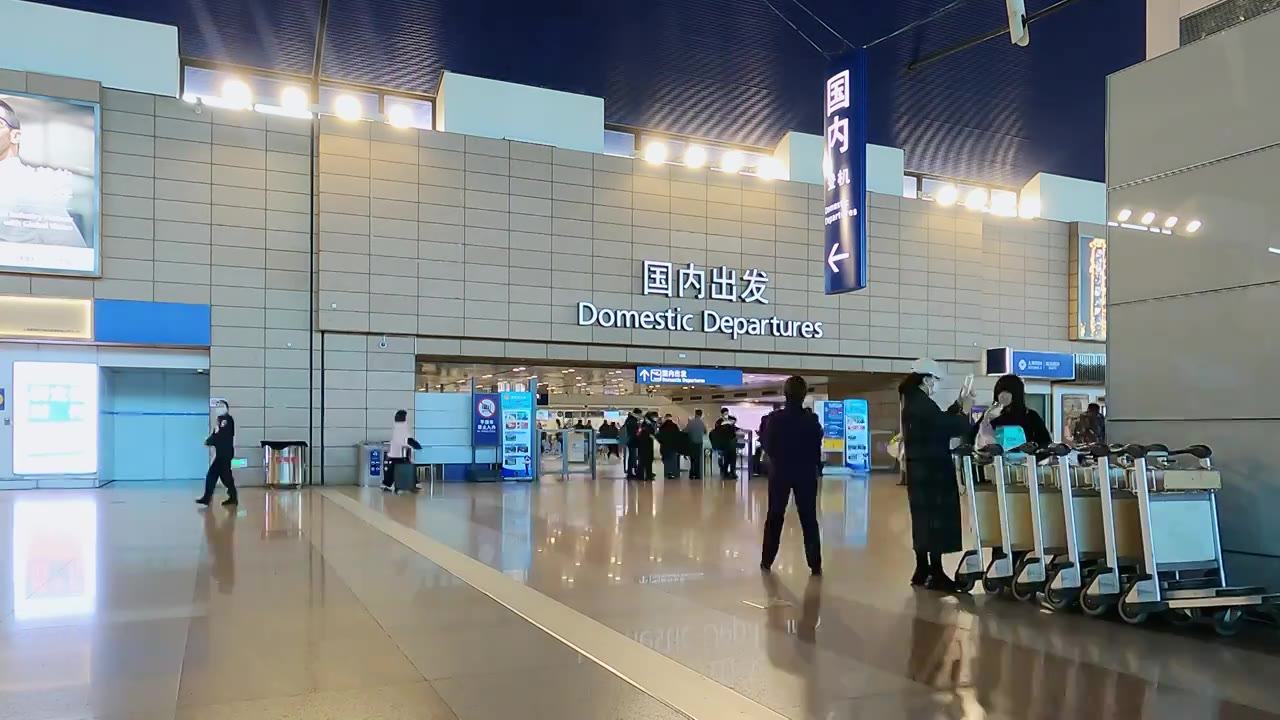 上海浦东机场国内出发视频下载