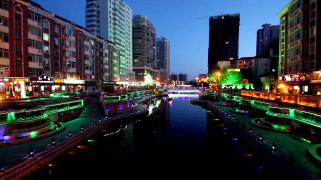 哈尔滨的夜景视频下载